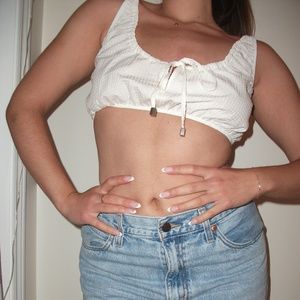 White Mini Bra Top